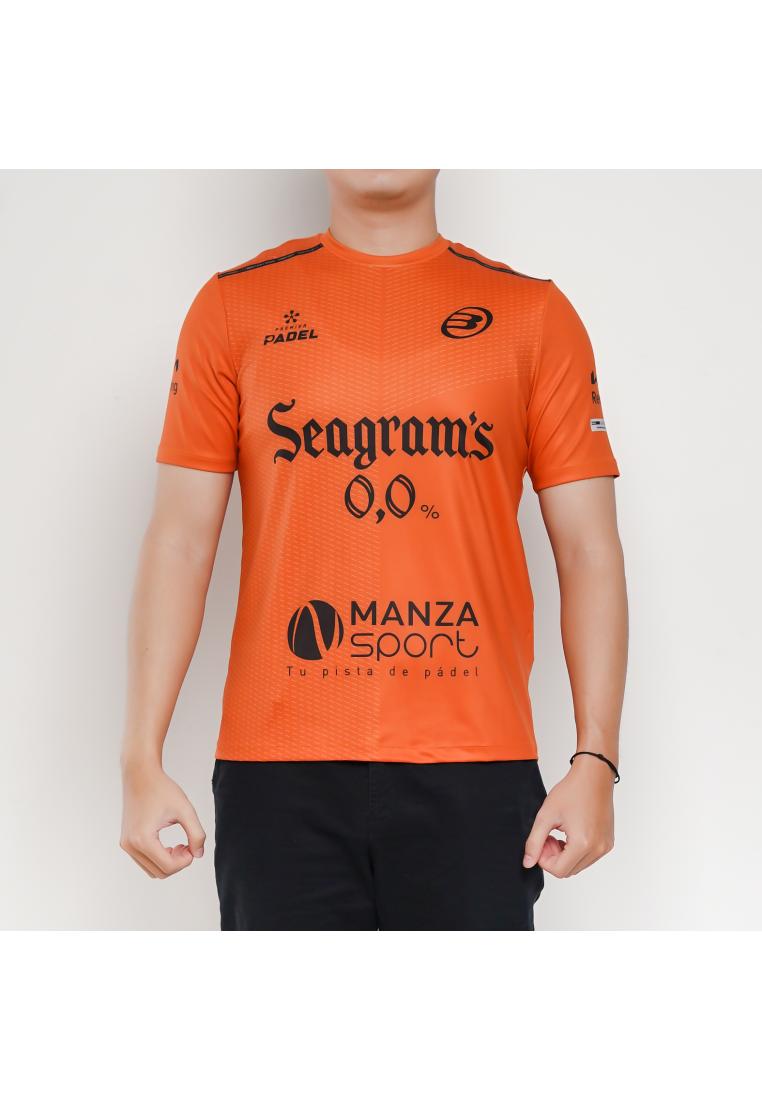 Bullpadel Kaos BULLPADEL MESIA PAQUITO NAVARRO PREMIER PADEL ORANGE PADEL JERSEY TSHIRT 100% ORIGINA