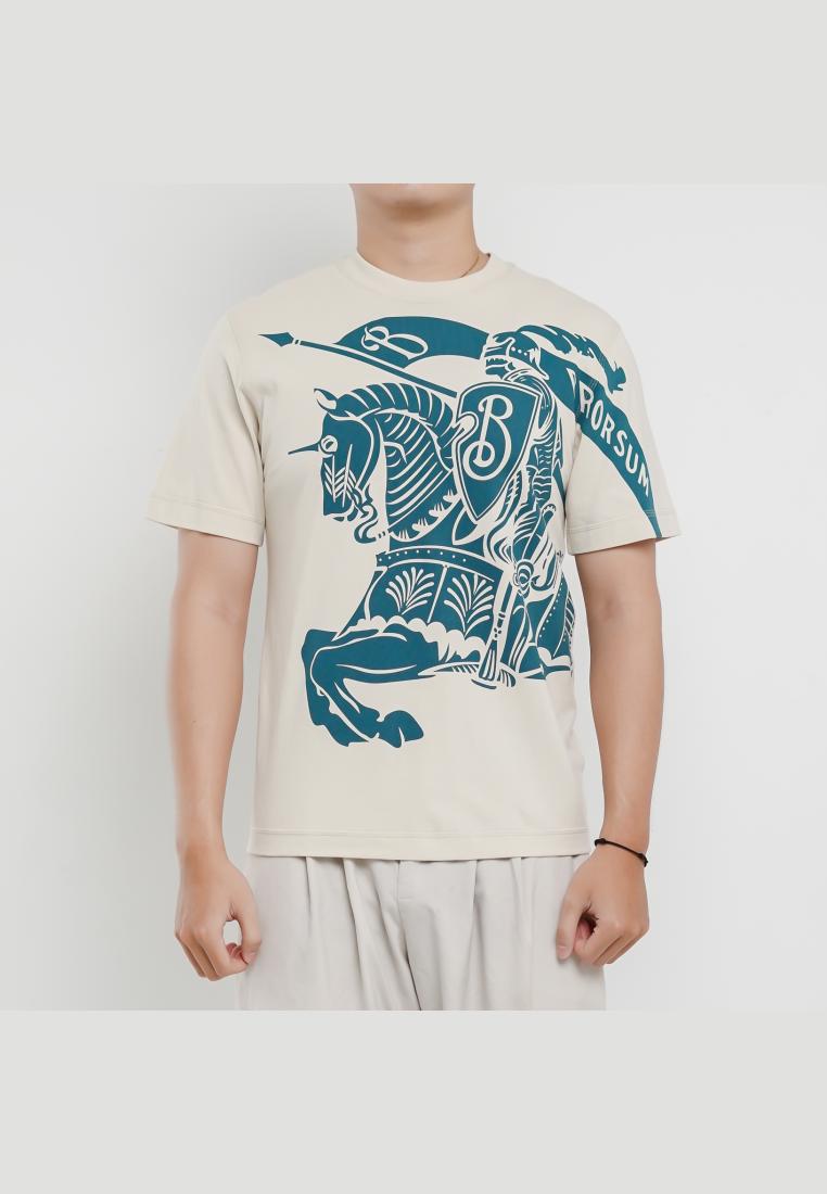 BURBERRY Kaos BURBERRY EKD BLUE TOSCA BEIGE TSHIRT 100% ORIGINAL