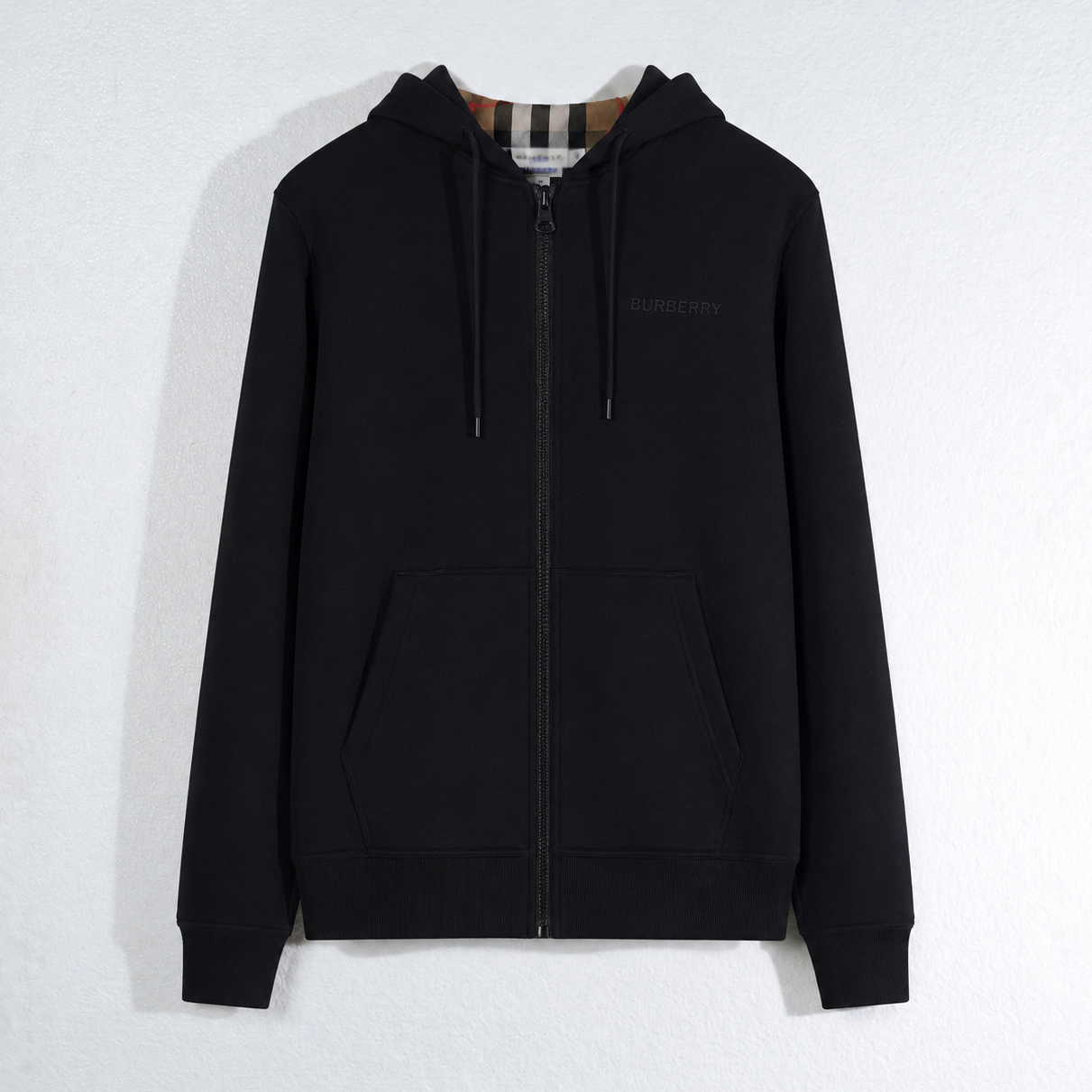 BURBERRY Jaket BURBERRY HOVE CHECK BROWN BLACK ZIP JACKET 100% ORIGINAL