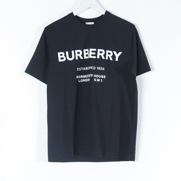 Burberry Kaos BURBERRY MURS 1856 HORSEFERRY HOUSE WHITE BLACK TSHIRT 100% ORIGINAL