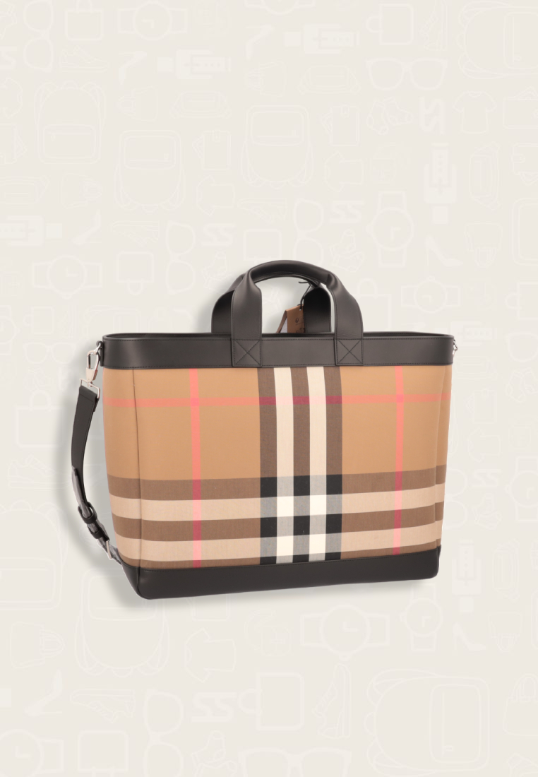 Burberry Two Way Ormond Cabas House Check Black Beige