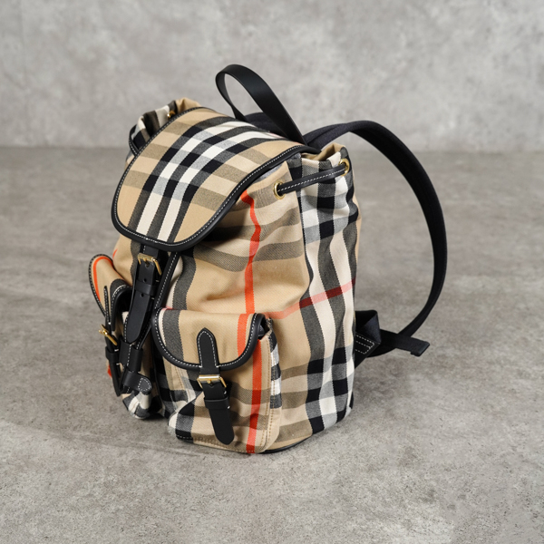 Burberry Tas BURBERRY ENFIELD CHECK BROWN BACKPACK 100% ORIGINAL