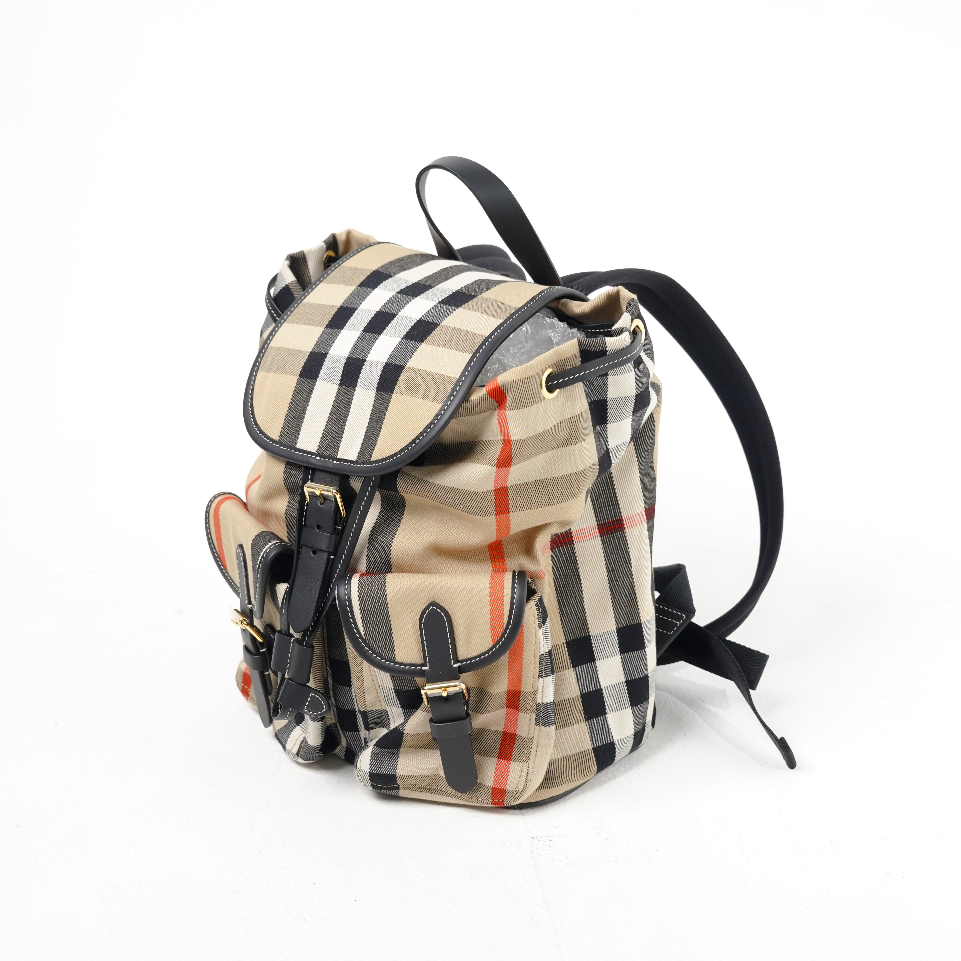 Burberry Tas BURBERRY ENFIELD CHECK BROWN BACKPACK 100% ORIGINAL