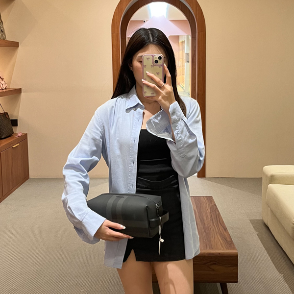 Burberry Tas BURBERRY CHECK NAVY SS24 WAIST BAG 100% ORIGINAL