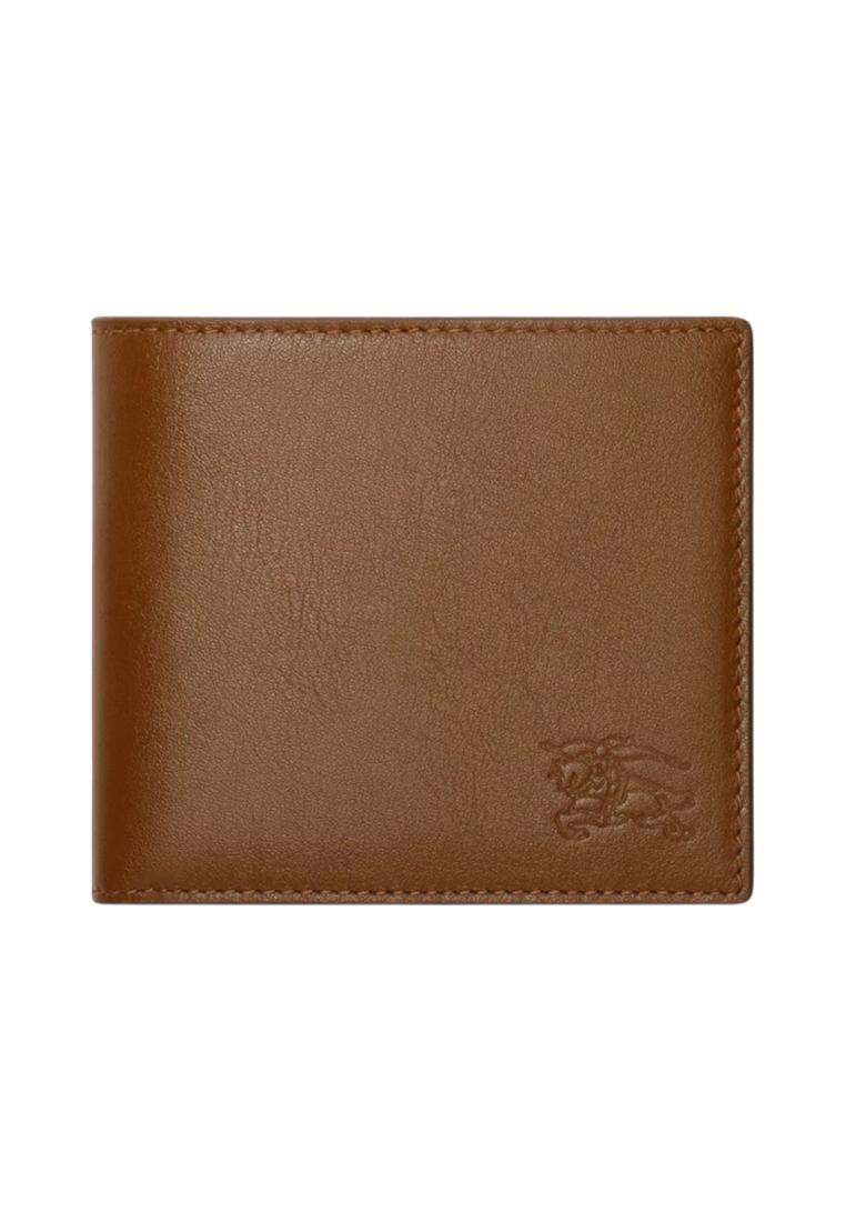 Burberry Pop Check Bifold Wallet Finch Brown/Hazel Brown