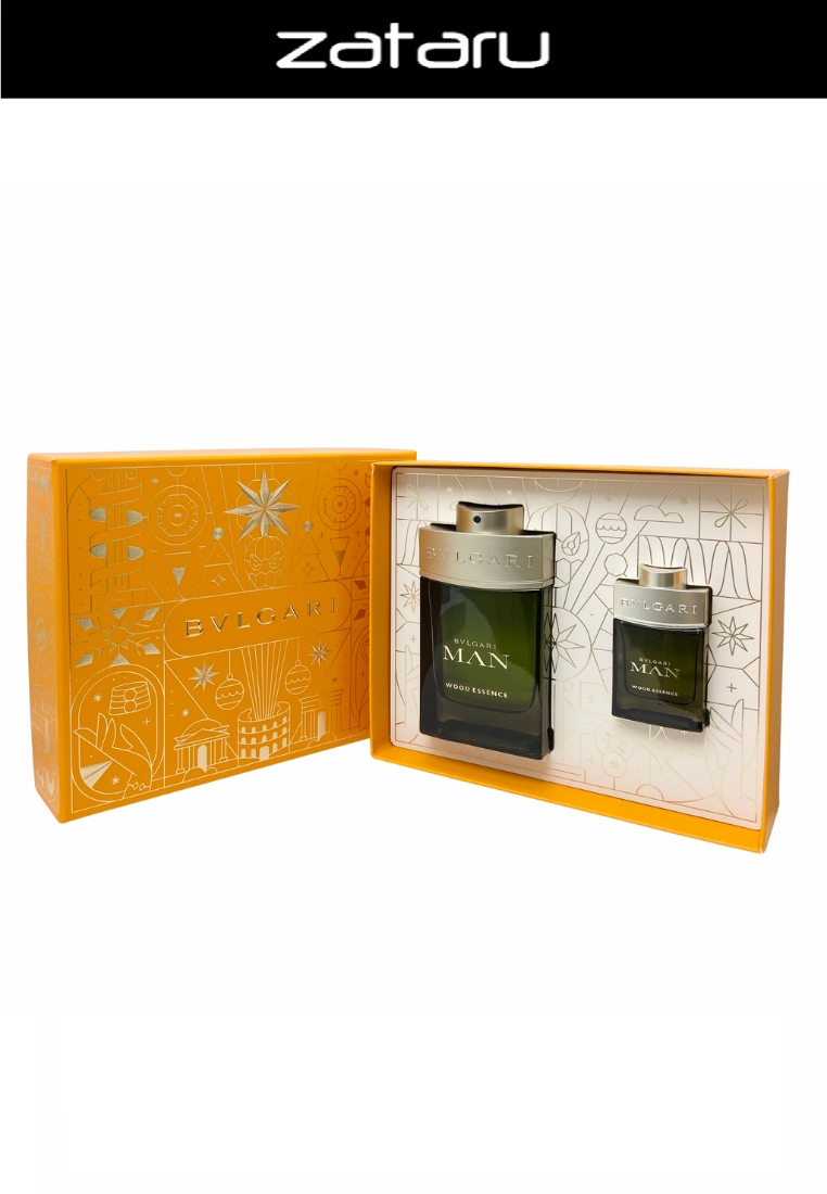 Bvlgari Man Wood Essence Travel Set (Parfum Pria)