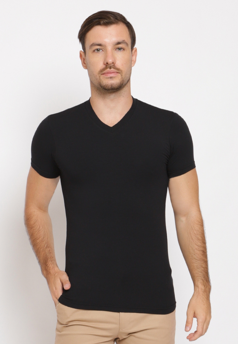 Plain T-Shirts Byford Pria Original 