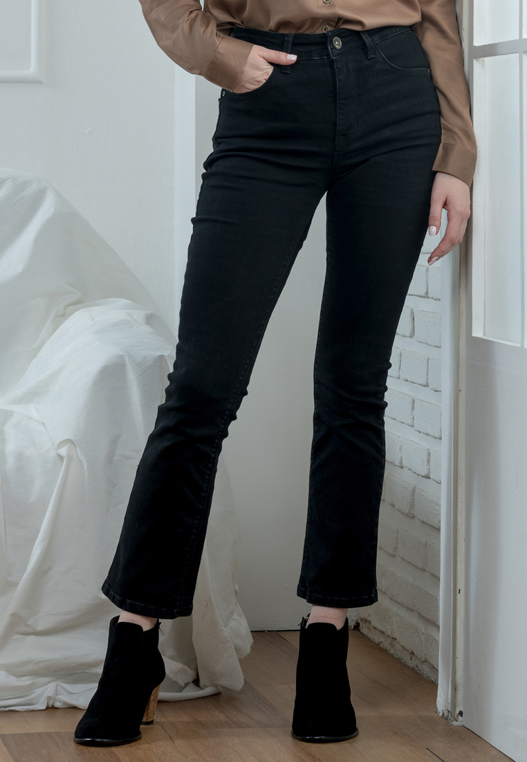 C2 Outfitters C2 Videta Black Jeans Dual Push Bootcut