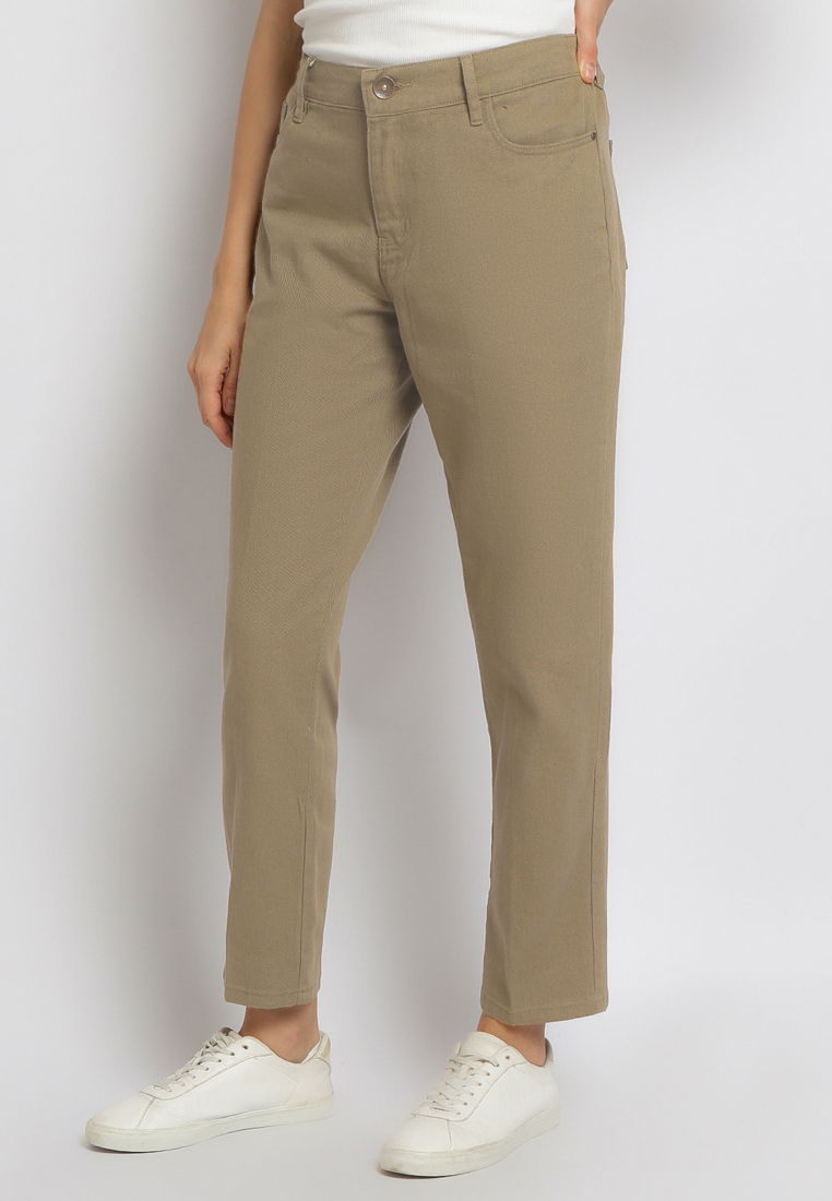 C2 Outfitters C2 Taviza Khaki Jeans Boyfriend