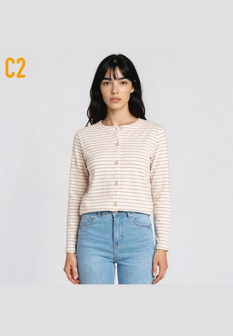 C2 Outfitters C2 Rearic Ecru Outer Wanita