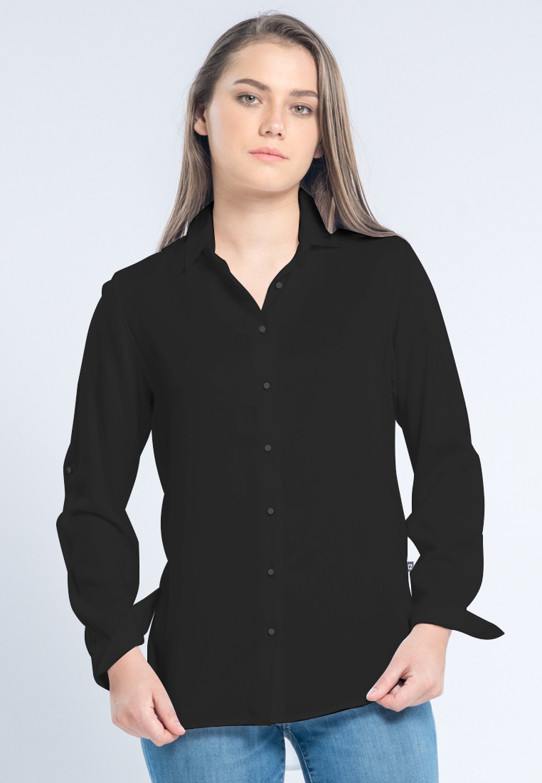 C2 Outfitters C2 Izzora Black Casual Shirt