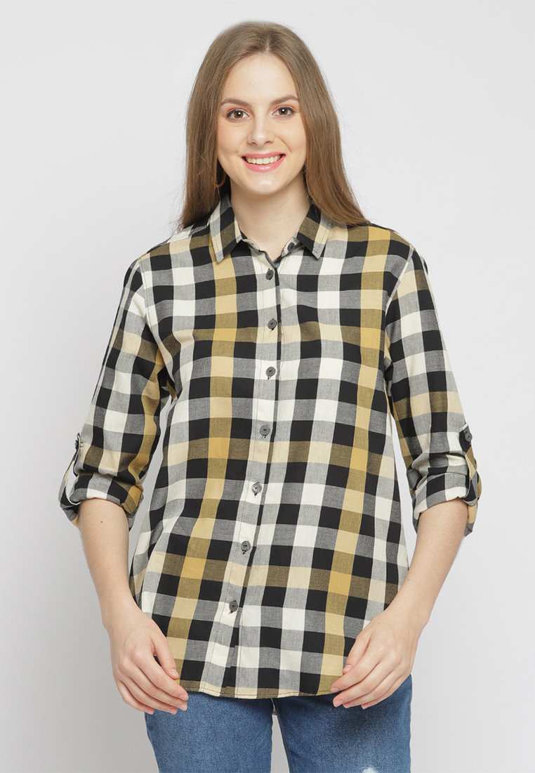 C2 Outfitters C2 Havezi Yellow Casual Shirt