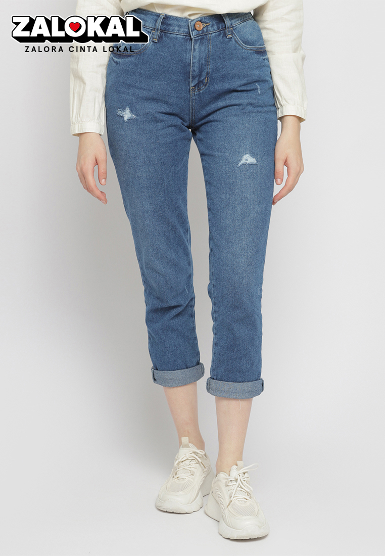C2 Outfitters C2 Werner Blue Boyfriend Jeans