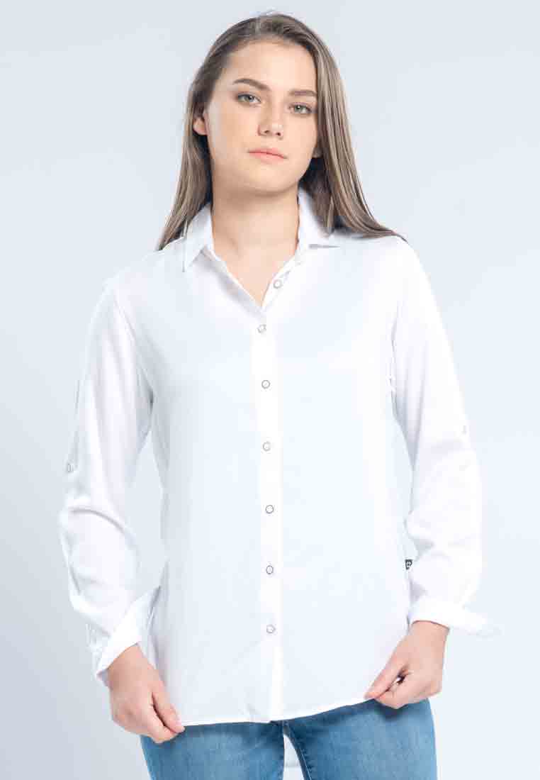 C2 Outfitters C2 Enrica White Casual Shirt