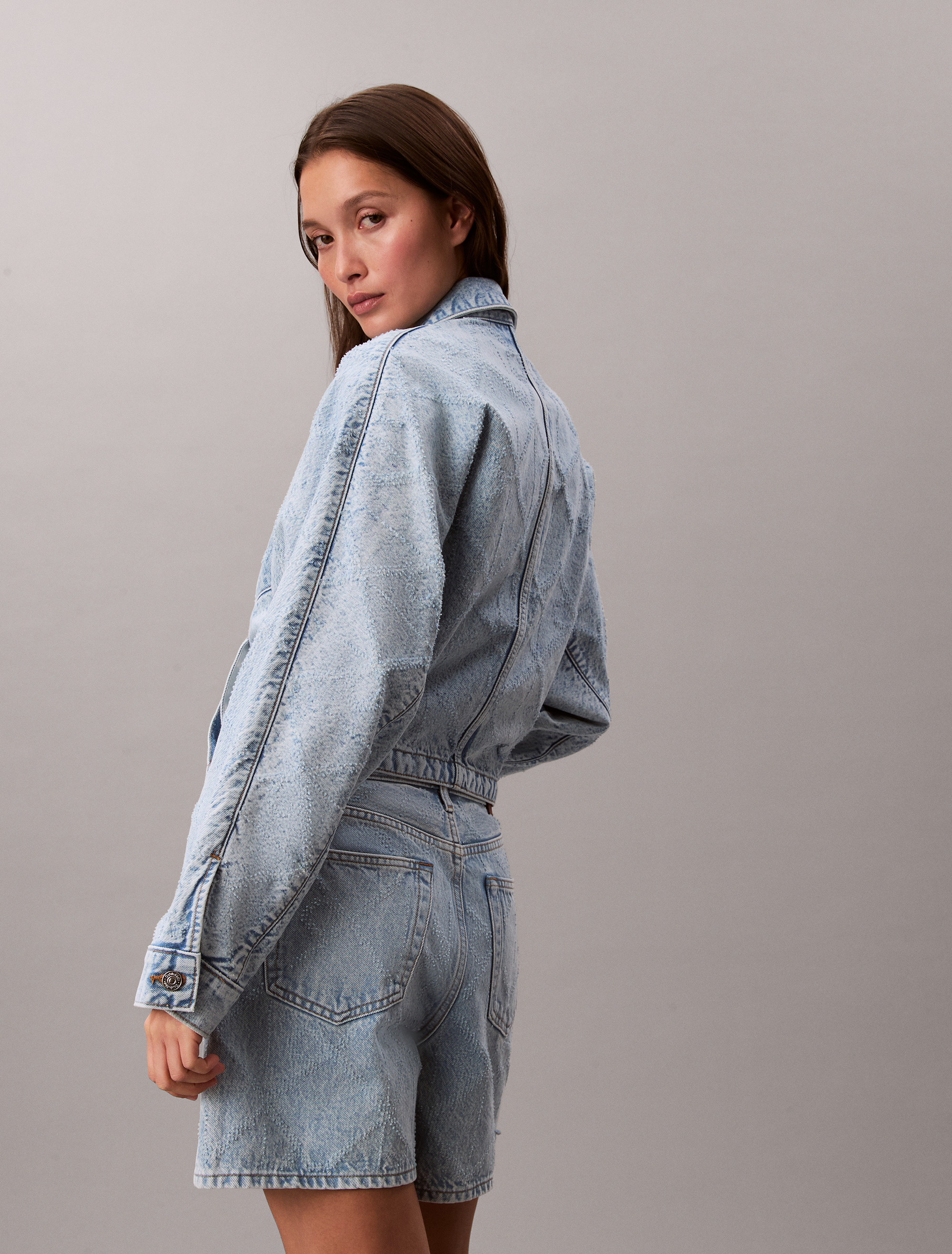 Calvin Klein - Needle punch Denim Trucker Jacket