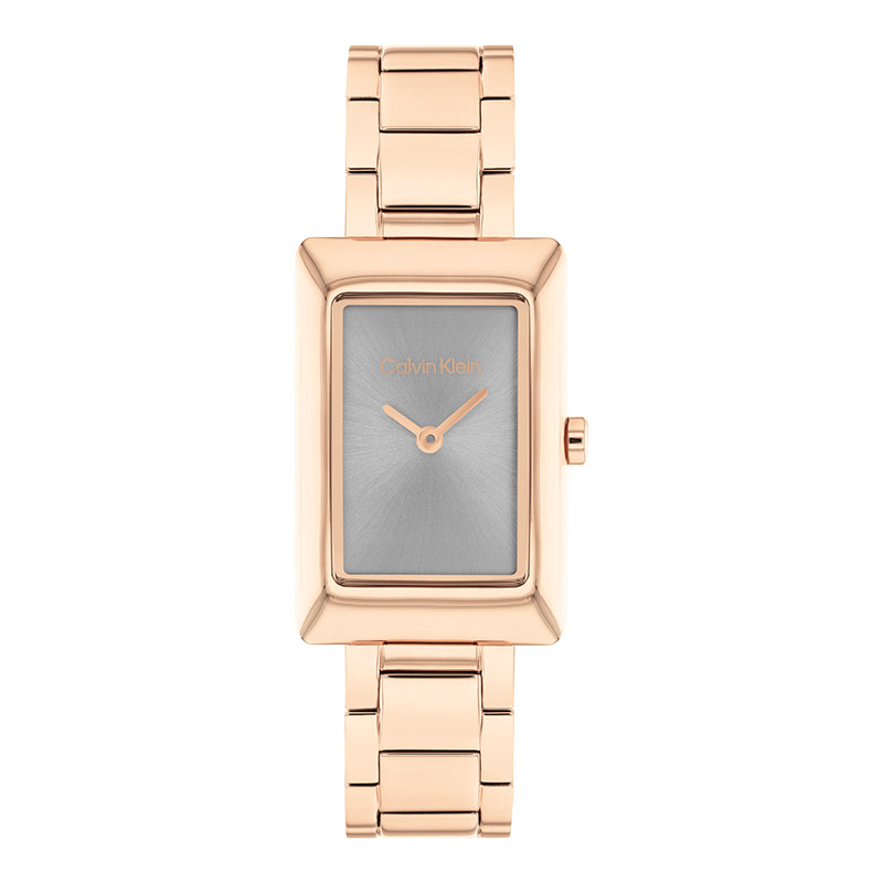 Calvin Klein Jam Tangan Wanita Calvin Klein Styled 25200394 Grey Dial Rose Gold Stainless Steel Stra