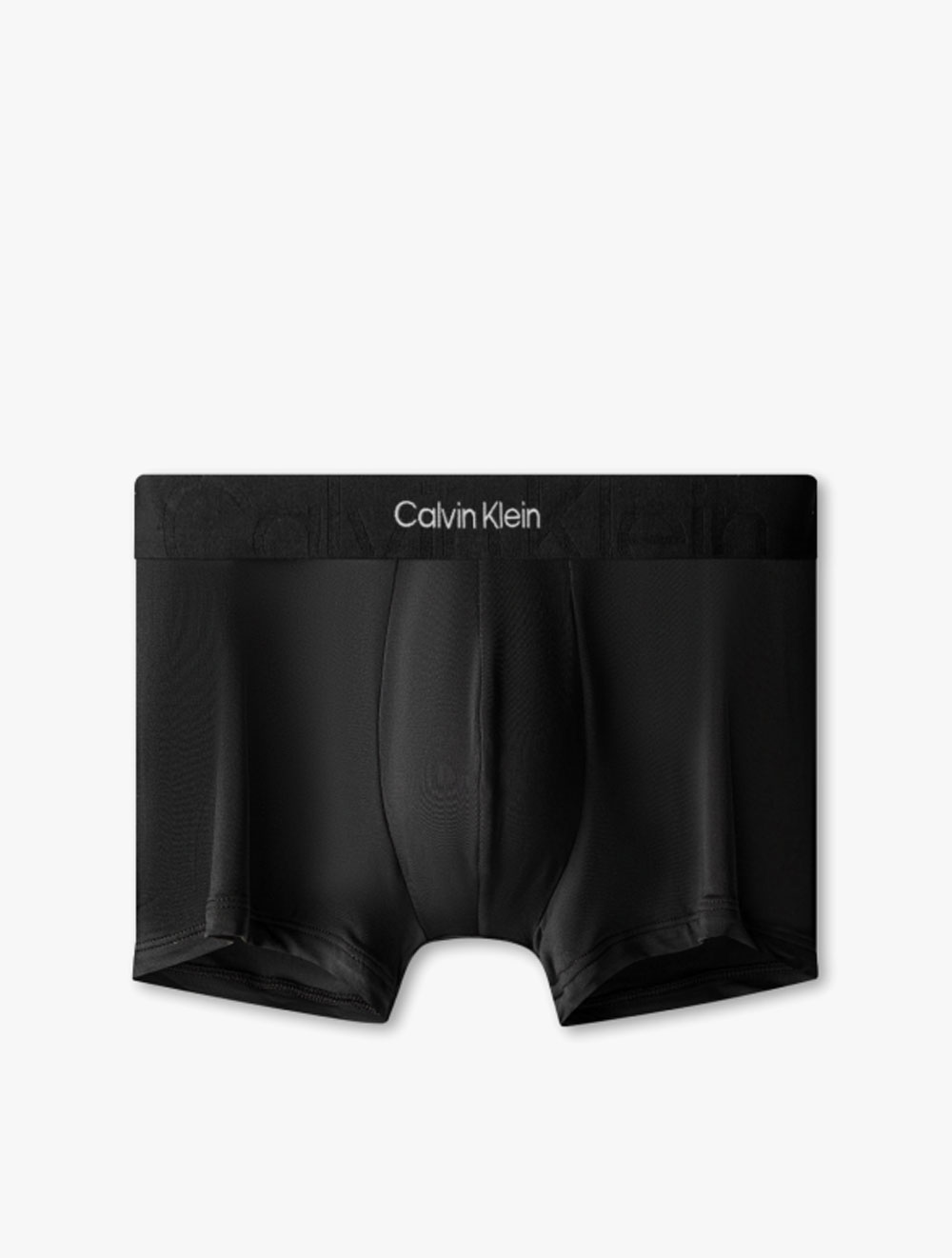Calvin Klein CK UNDERWEAR - EMBOSSED ICON MICROFIBER LOW RISE TRUNKS - black