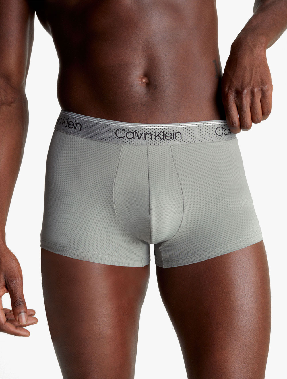 CALVIN KLEIN UNDERWEAR - MICRO STRETCH COOLING LOW RISE TRUNKS - Griffin - grey
