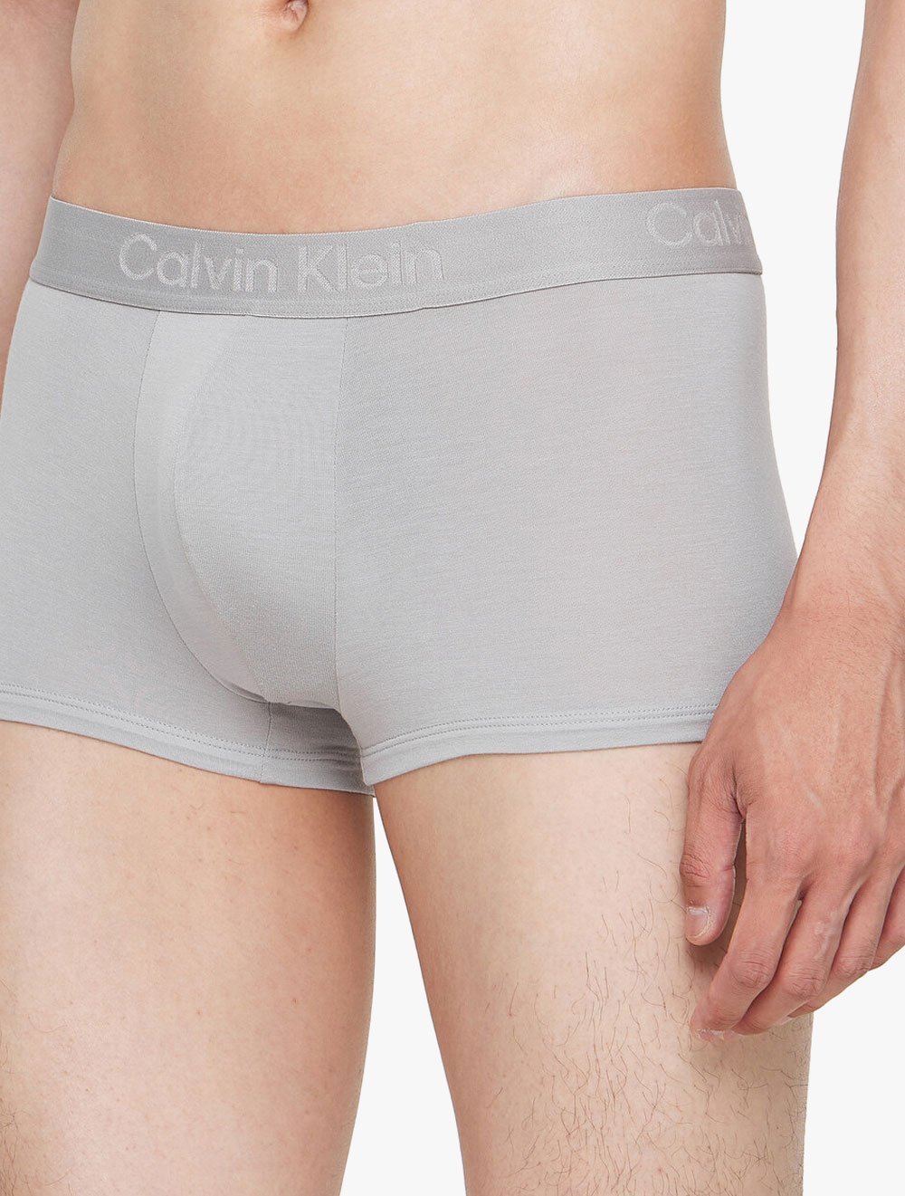 Calvin Klein Underwear - CK Black Silk Low Rise Trunks - Grey - grey