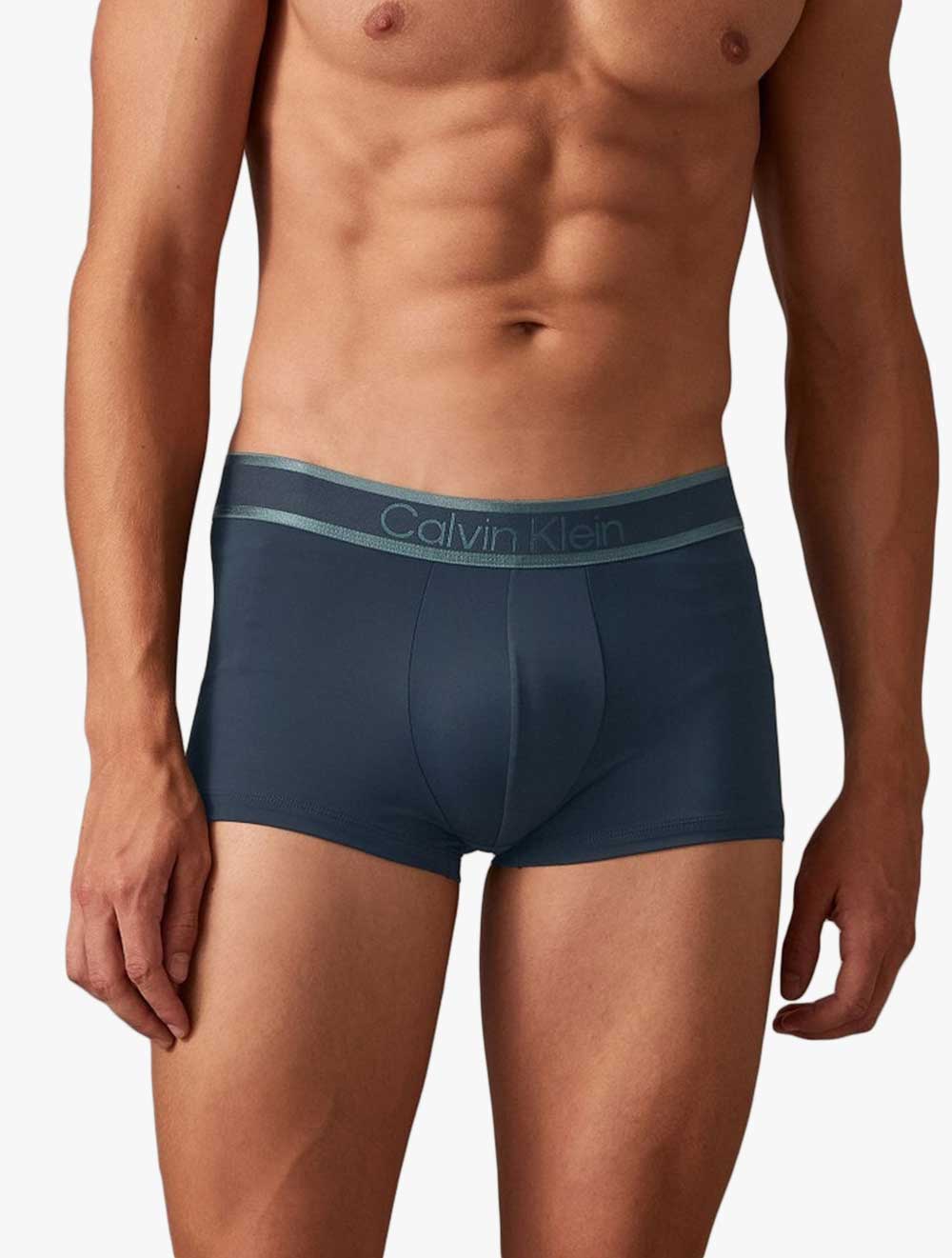 Calvin Klein Underwear - CK Tonal Logo Micro Low Rise Trunks - Navy - navy
