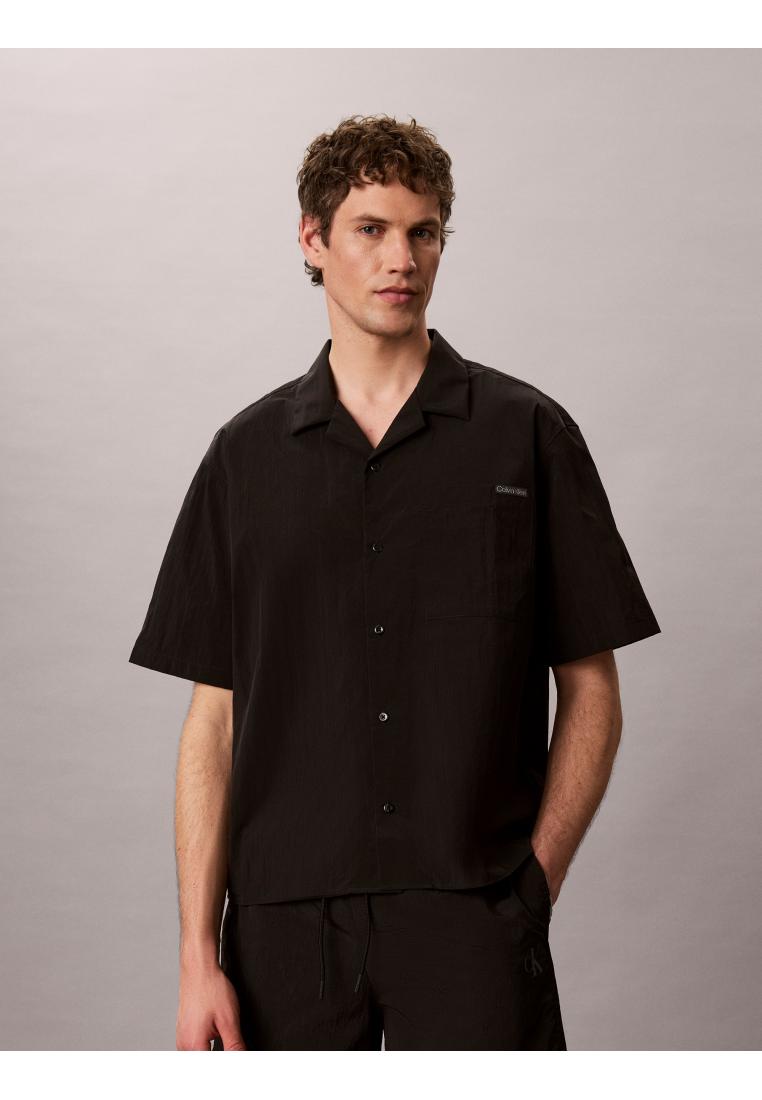 Calvin Klein - Nylon Relaxed Camp Collar Shirt