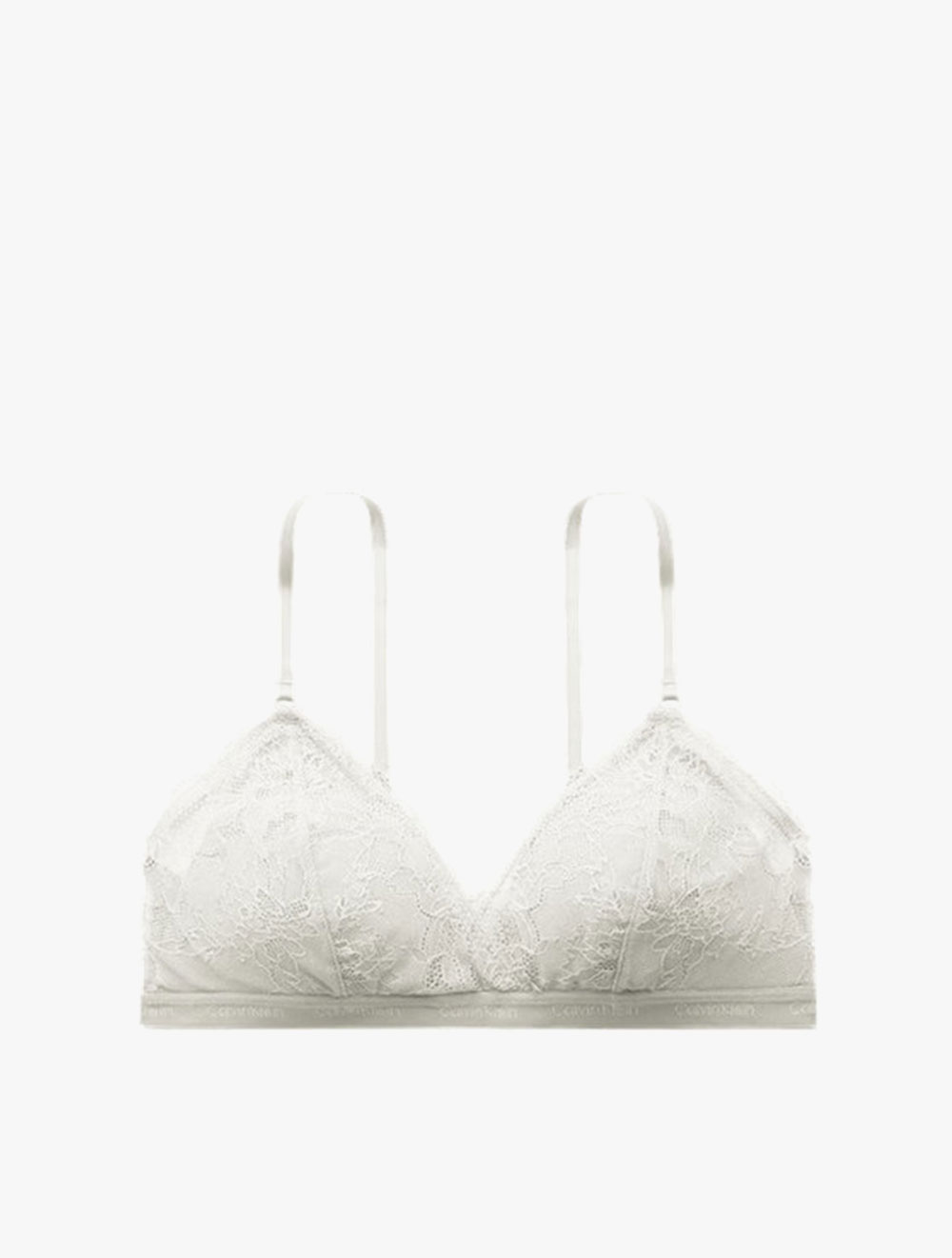 Calvin Klein Underwear - Modern Lace Lightly Lined Triangle Bra - White - white