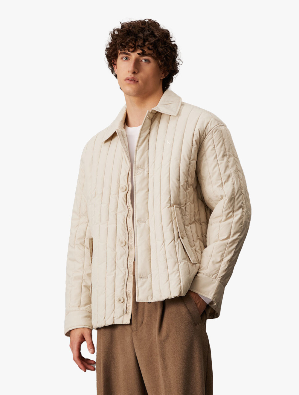 Calvin Klein Jeans - Ultra Lightweight Down Jacket - Beige - beige