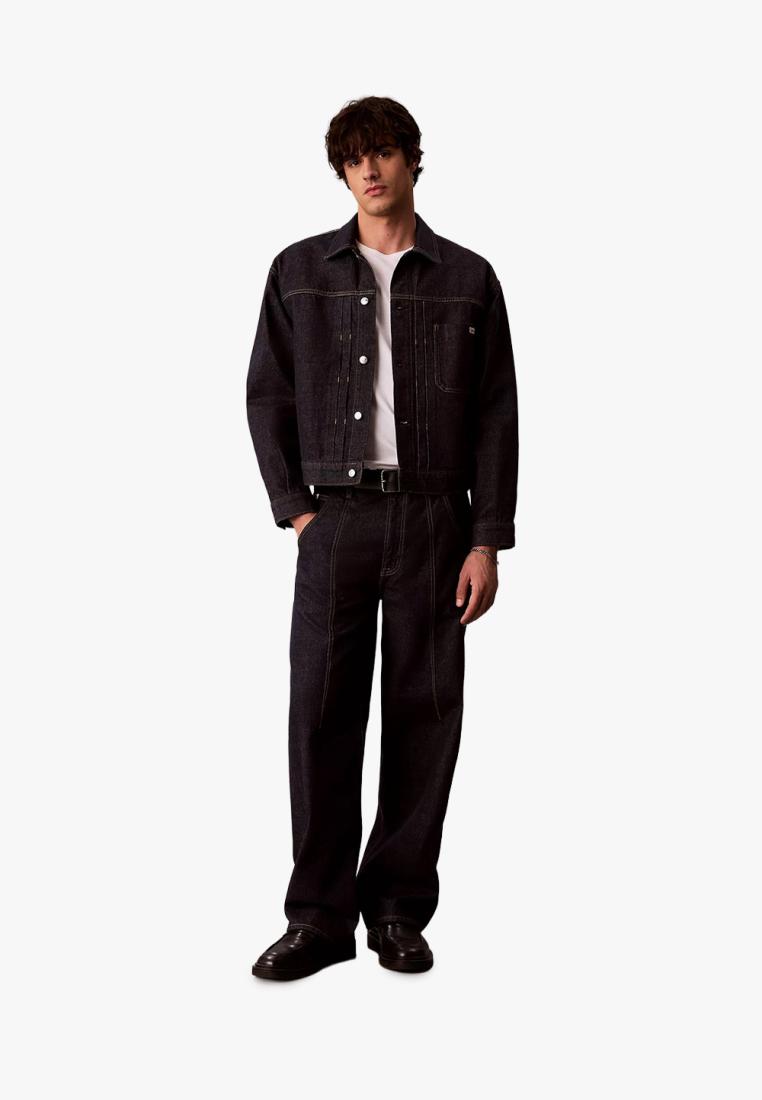 Calvin Klein - Pleated Denim Trucker Jacket
