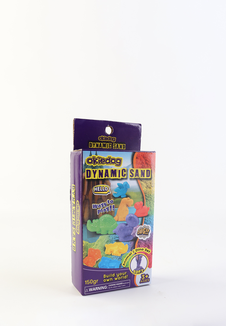 Canal Okiedog Dynamic sand dino set (150g) - Mainan Pasir Anak
