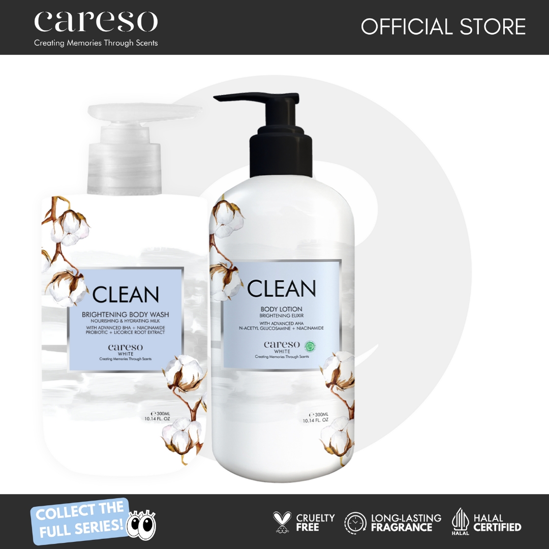 CARESO - Clean Bath Duo (Body Wash + Body Lotion)