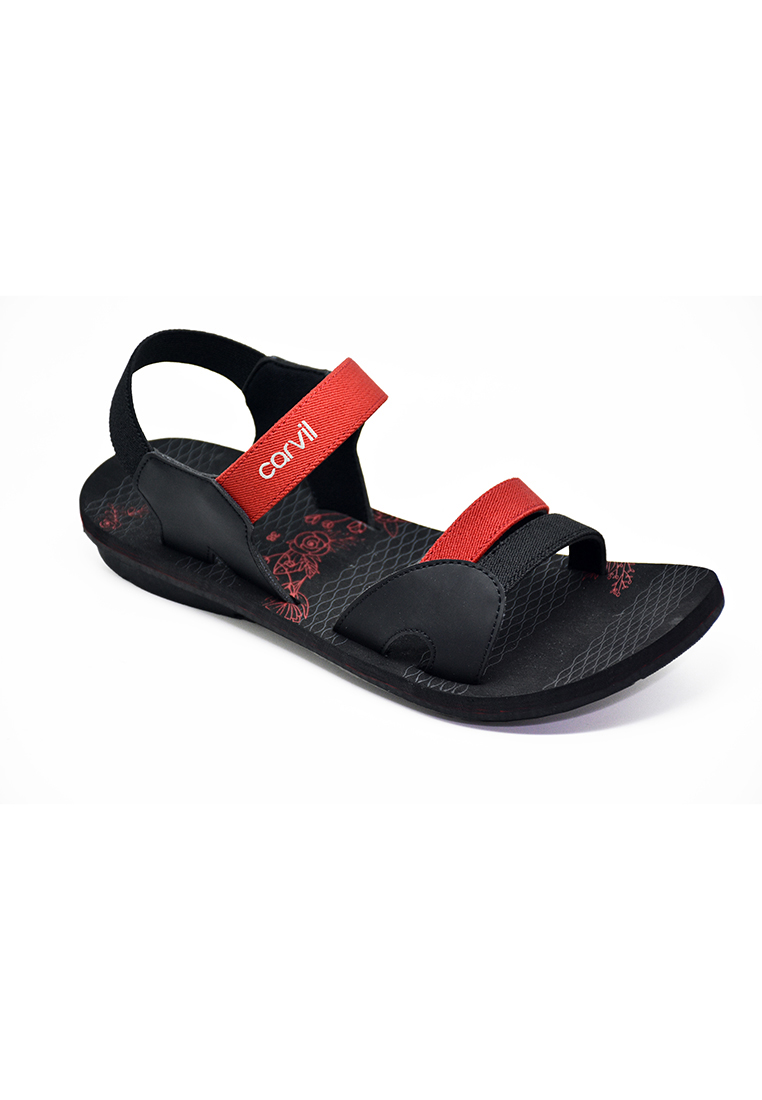 Carvil Sandal Wanita Annabel-TB Black/Red