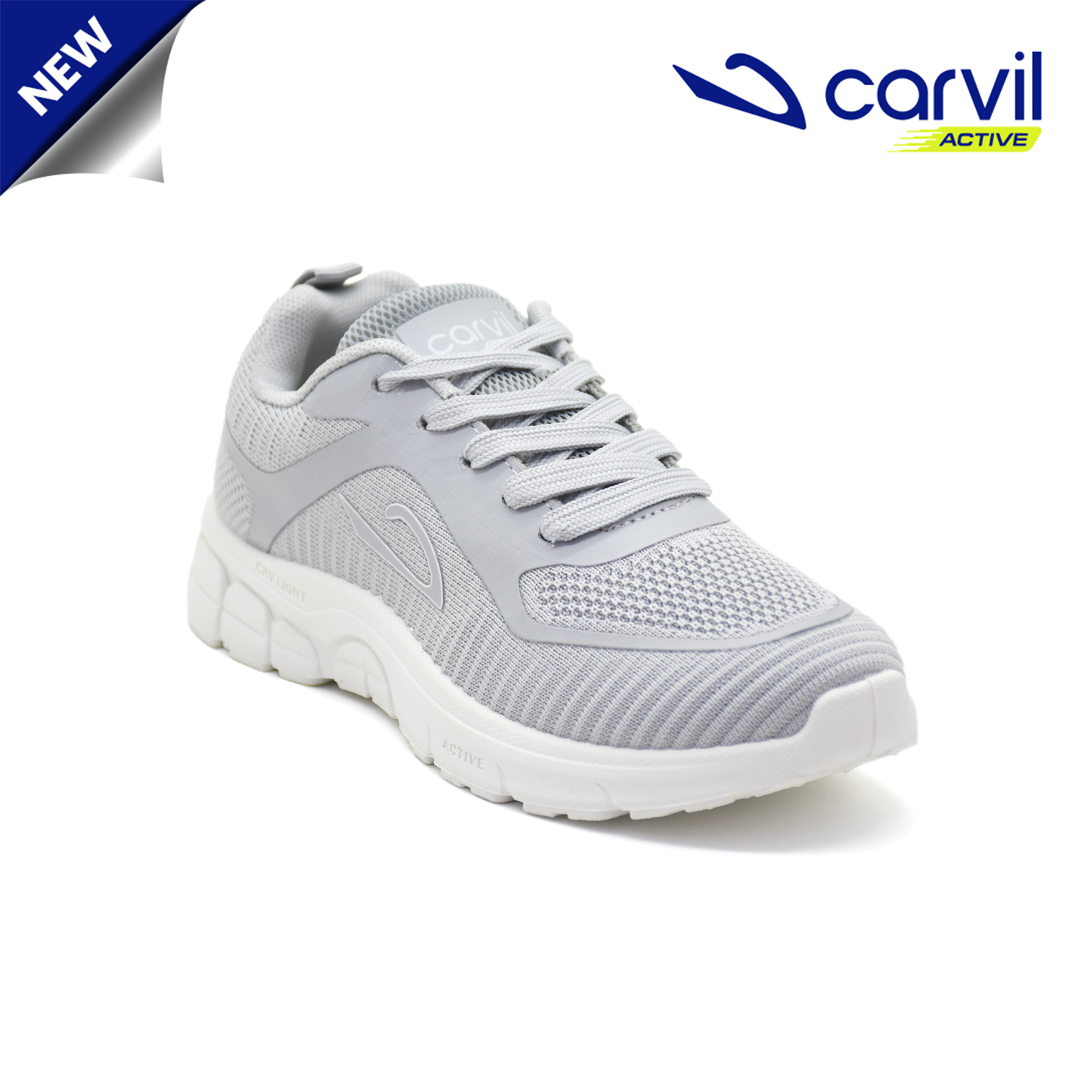 Carvil Sepatu Sekolah Anak Rhinos-01 LT Light Grey