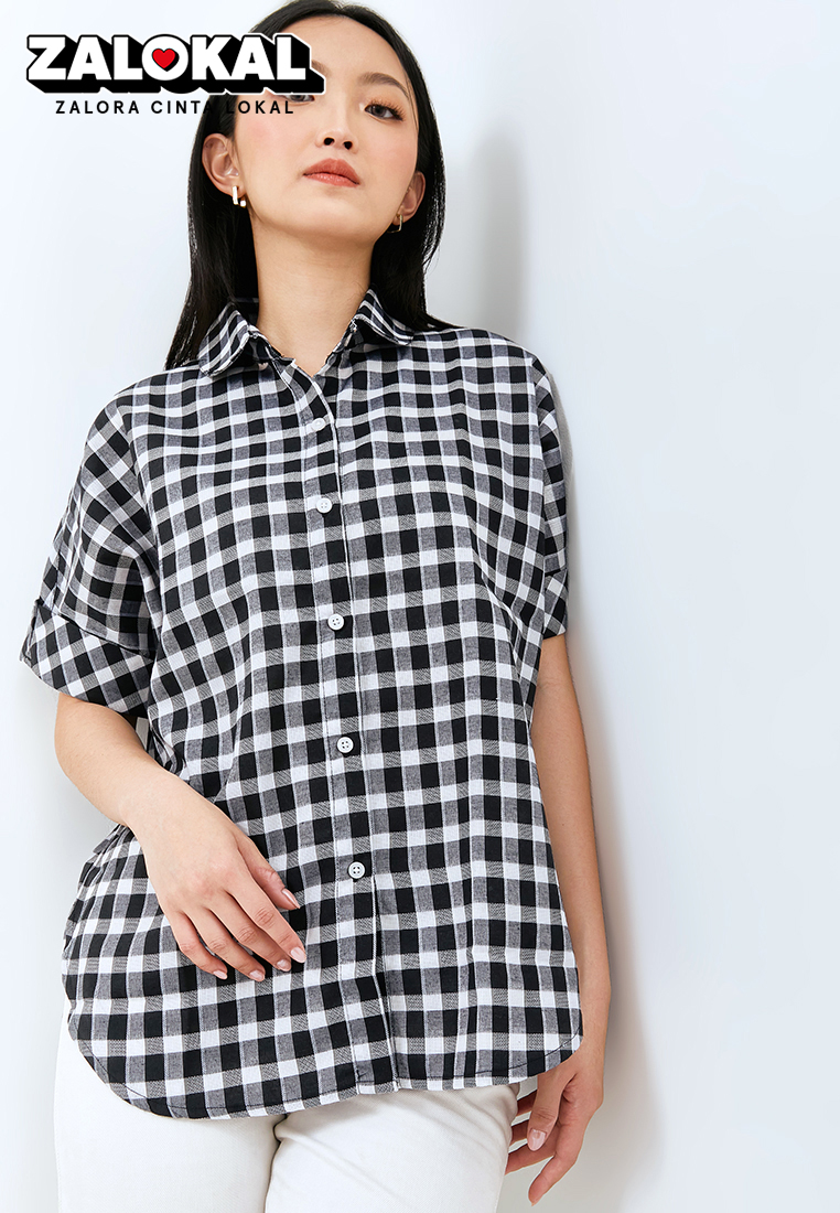 Carvil Kemeja Wanita JOVA-BLK