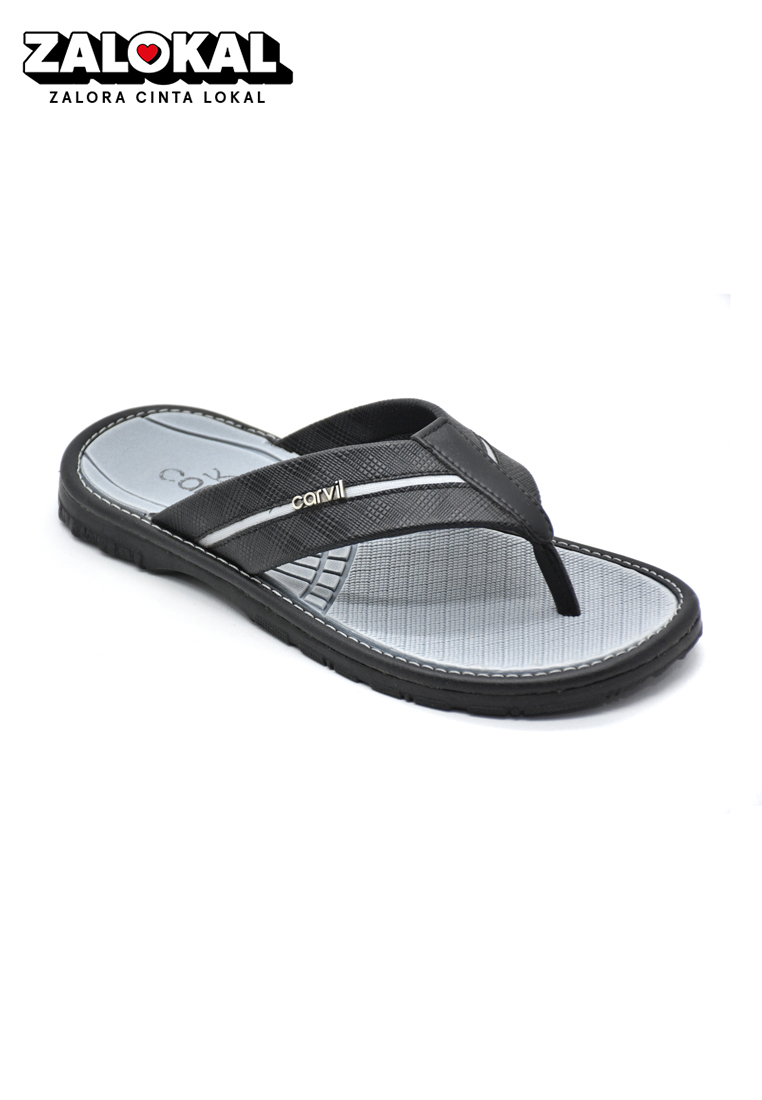 Carvil Sandal Pria Espresso-01 M Black