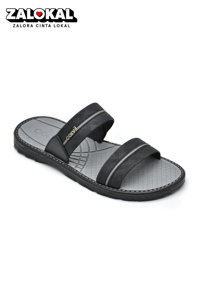 Carvil Sandal Pria Espresso-02 M Black