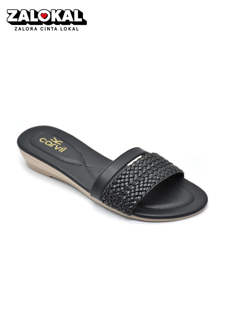 Carvil Sandal Wanita Mahalini-03 L Black