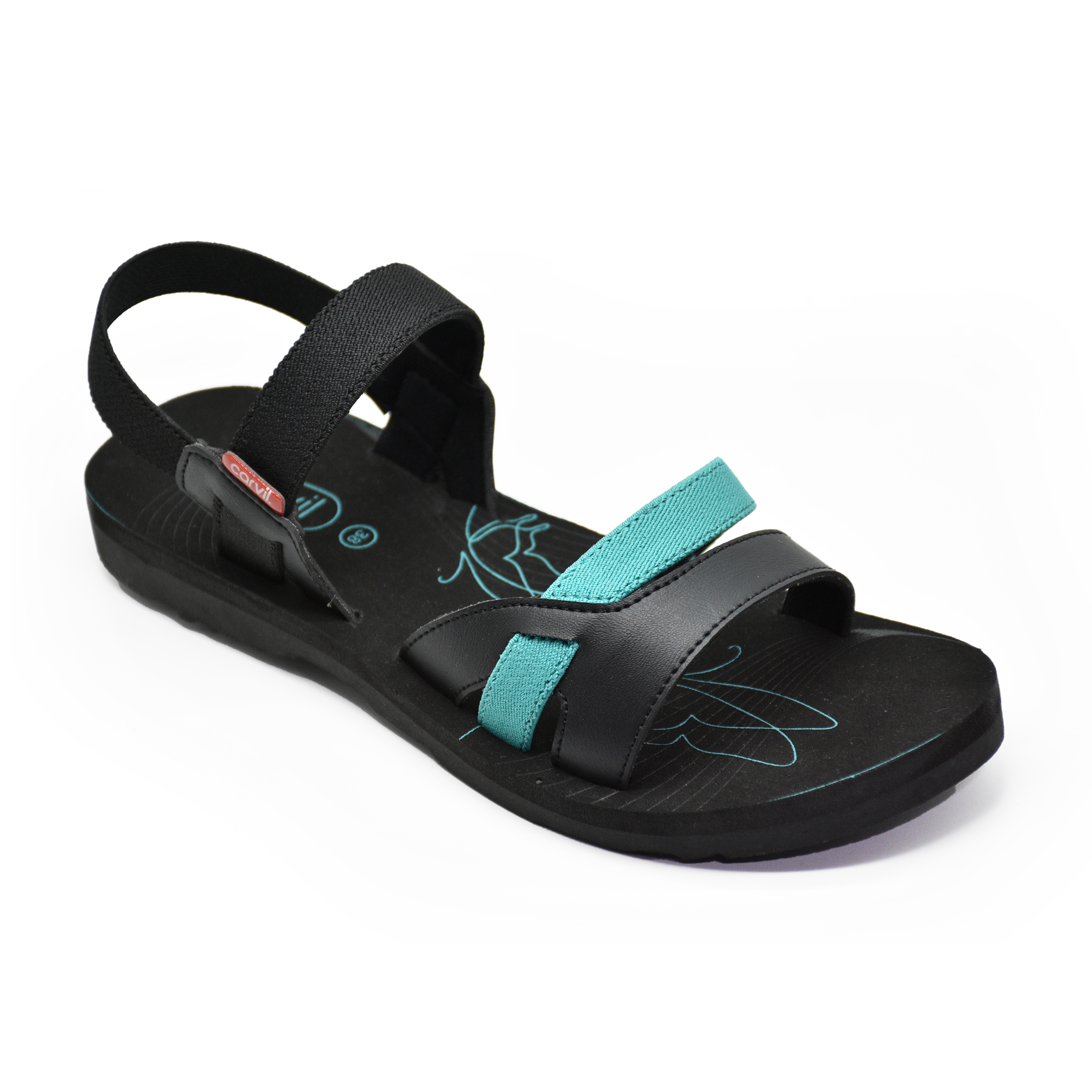 Carvil Sandal Wanita Aprilia-TB Black/Tosca
