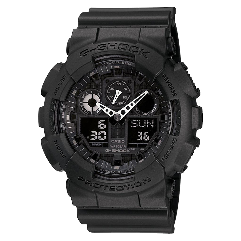 CASIO Jam Tangan Pria Analog Digital Casio G-Shock GA-100-1A1DR GA100 GA-100 G-Classic Resin Band