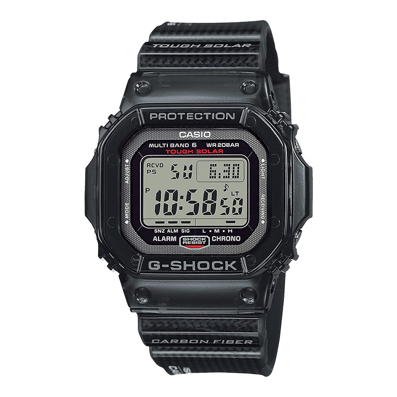 CASIO Jam Tangan Pria Casio G-Shock GW-S5600U-1JF Square Tough Solar Men Digital Dial Black Carbon F
