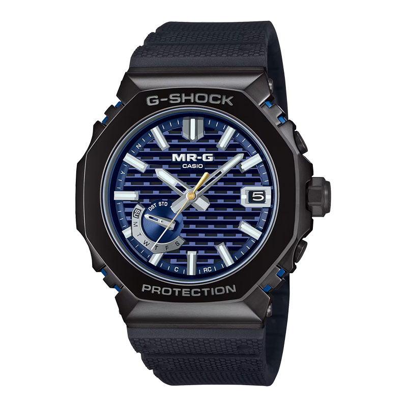 CASIO Jam Tangan Pria Casio G-Shock MR-G MRG-B2100R-2AJR Blue Ink Dial Black Resin Band (JDM)