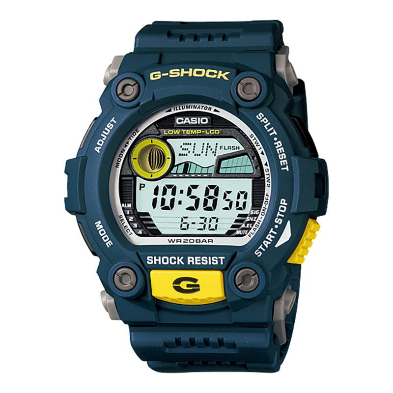 CASIO Jam Tangan Pria Digital Casio G-Shock G-7900-2DR G7900 G-7900 Blue Resin Band
