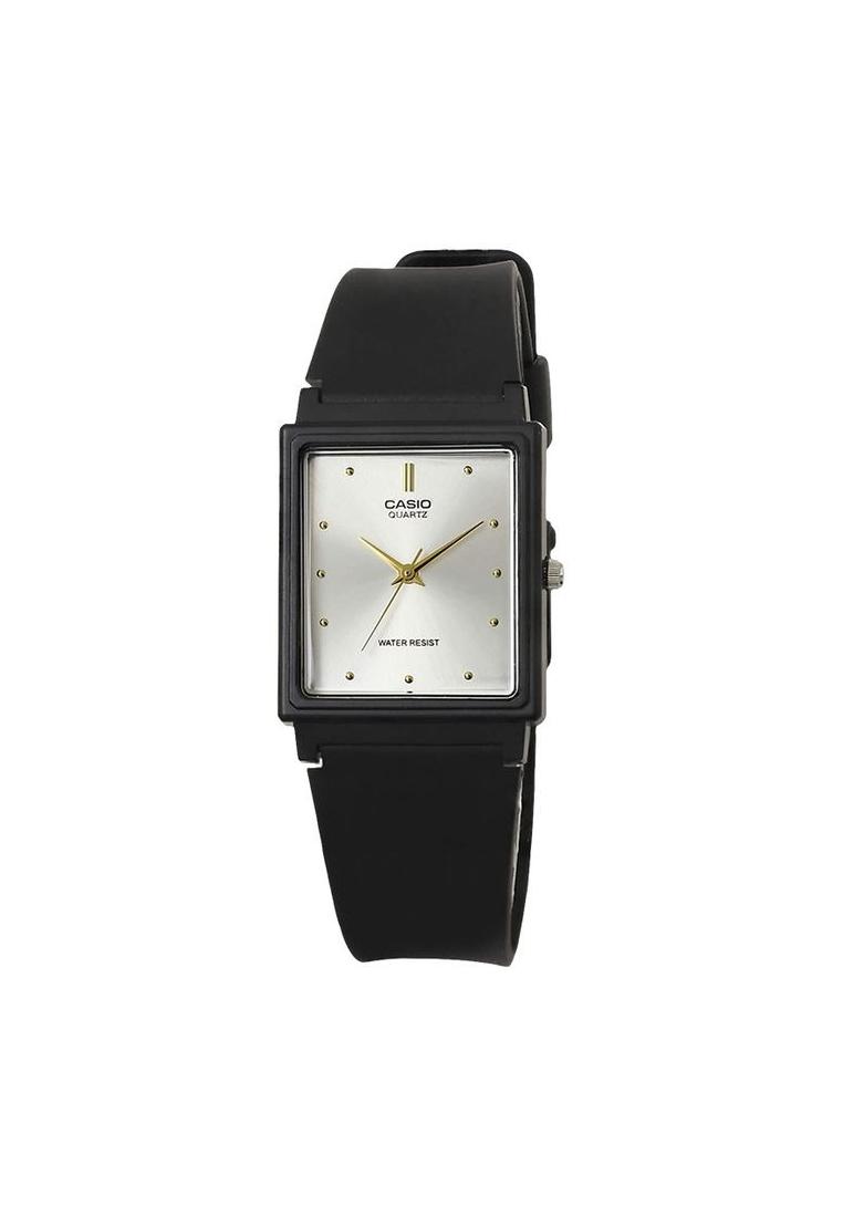 Casio Jam Tangan Pria Casio MQ-38-7ADF Silver Dial Black Resin Band