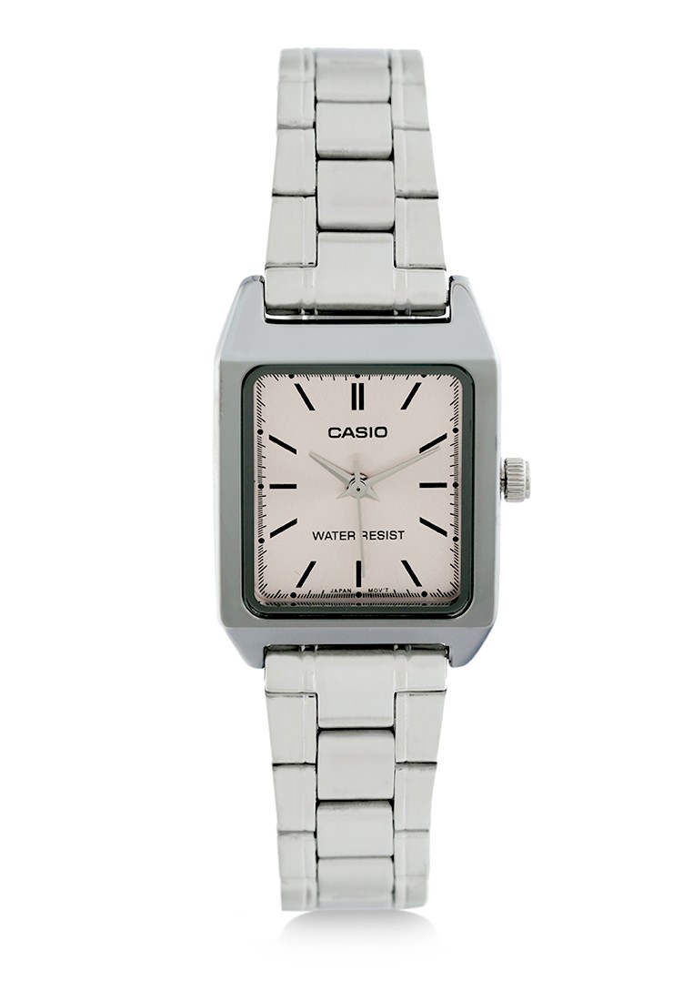 Casio Jam Tangan Wanita - Silver Pink - Stainless Steel - LTP-V007D-4EUDF