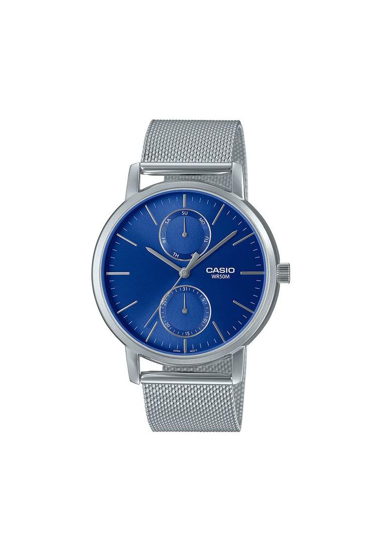 CASIO Jam Tangan Pria Casio MTP-B310M-2AVDF Blue Dial Mesh Band