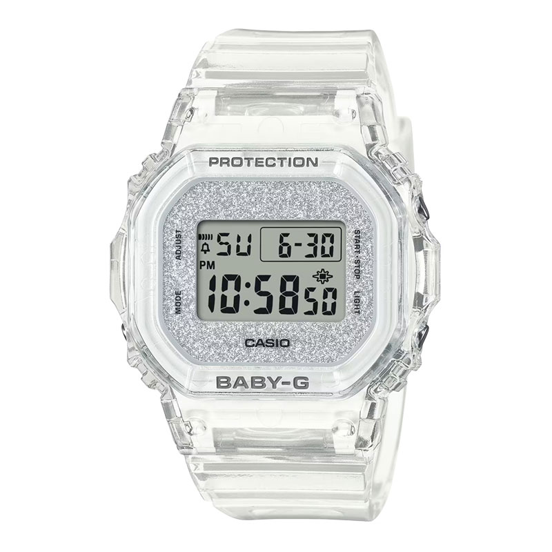 CASIO Jam Tangan Wanita Casio Baby-G BGD-565GC-7JF Glitter Collection Digital Dial Transparent Resin