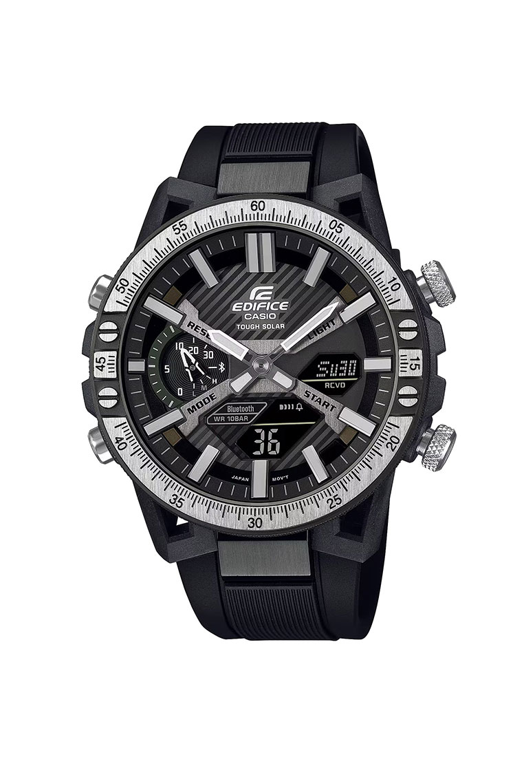 Casio EDIFICE Jam Tangan Pria - Black - Resin - ECB-2000TP-1ADF