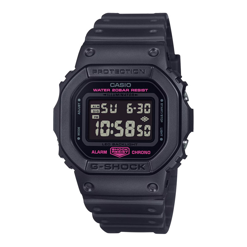CASIO Jam Tangan Pria Casio G-Shock X J.POSH DW-5600PK-1DR DW5600 DW-5600PK Pink Ribbon Digital Dial