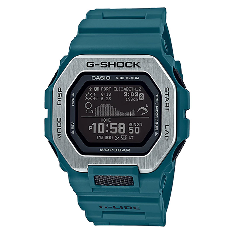 CASIO Jam Tangan Pria Casio G-Shock G-Lide GBX-100-2DR Men Black Digital Dial Tosca Resin Band