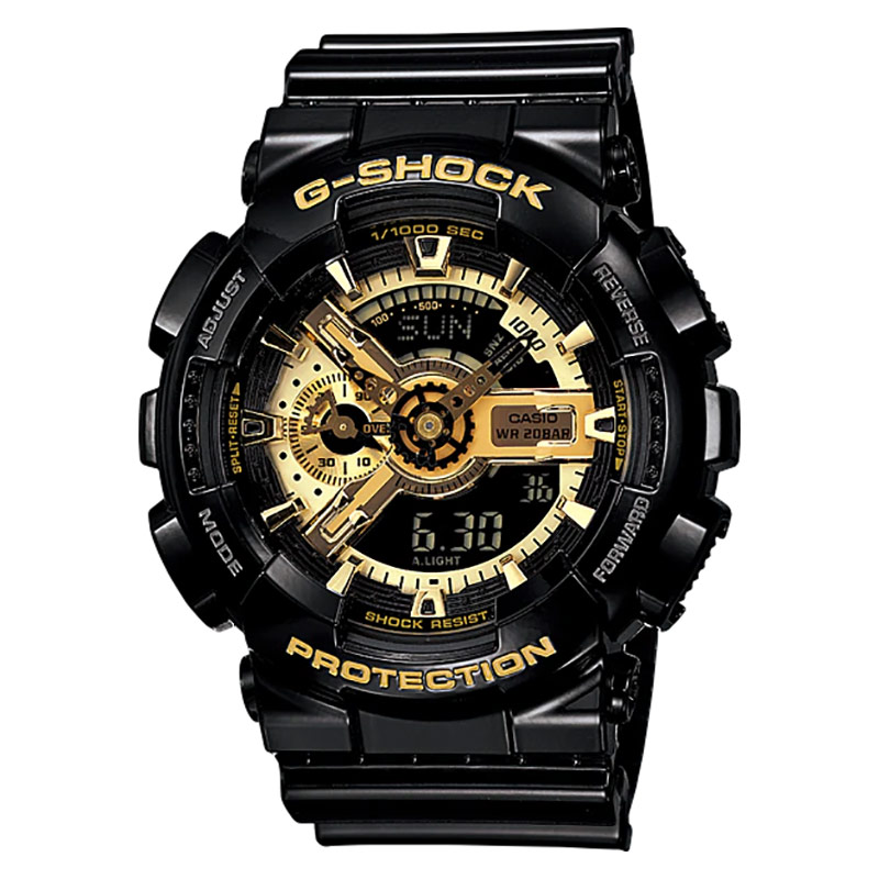 CASIO Jam Tangan Pria Casio G-Shock GA-110GB-1AER GA110GB GA-110GBBlack And Gold Series Digital Anal