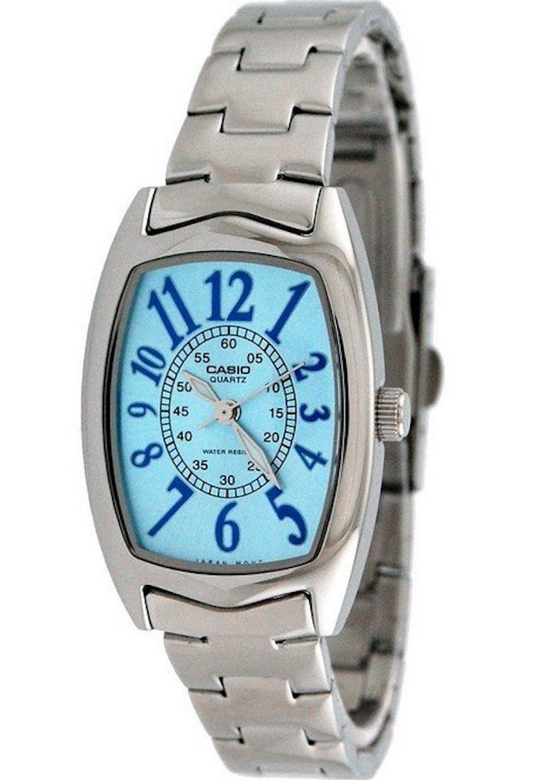 CASIO Casio Jam Tangan LTP-1208D-2BDF Silver Biru